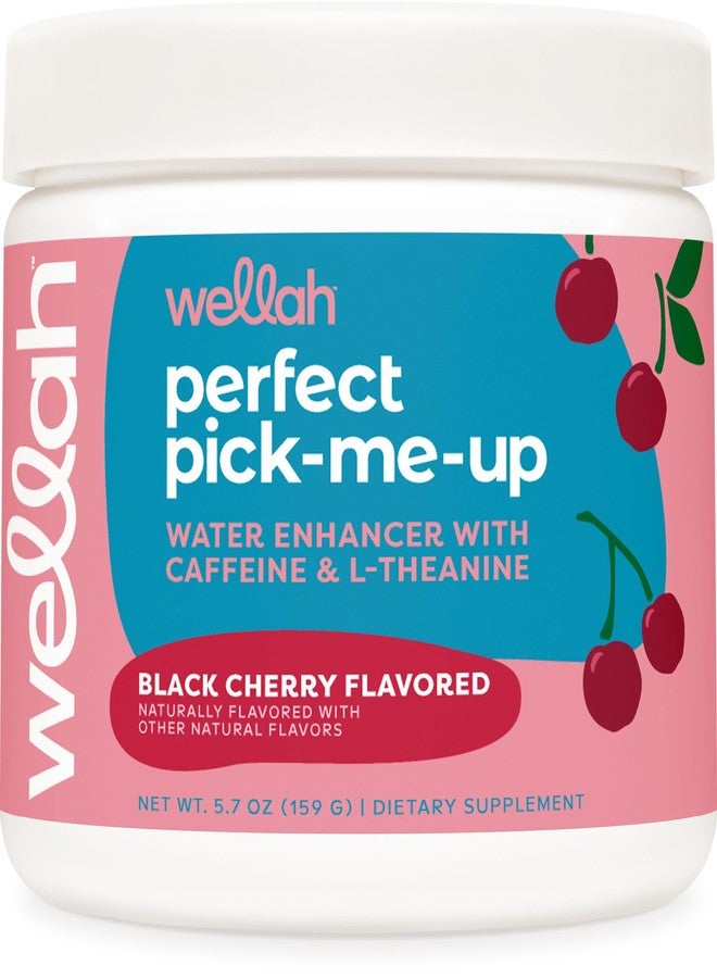 Wellah Perfect Pick-Me-Up (Black Cherry) 30 Servings - Energy Boost Drink Mix - Image 1